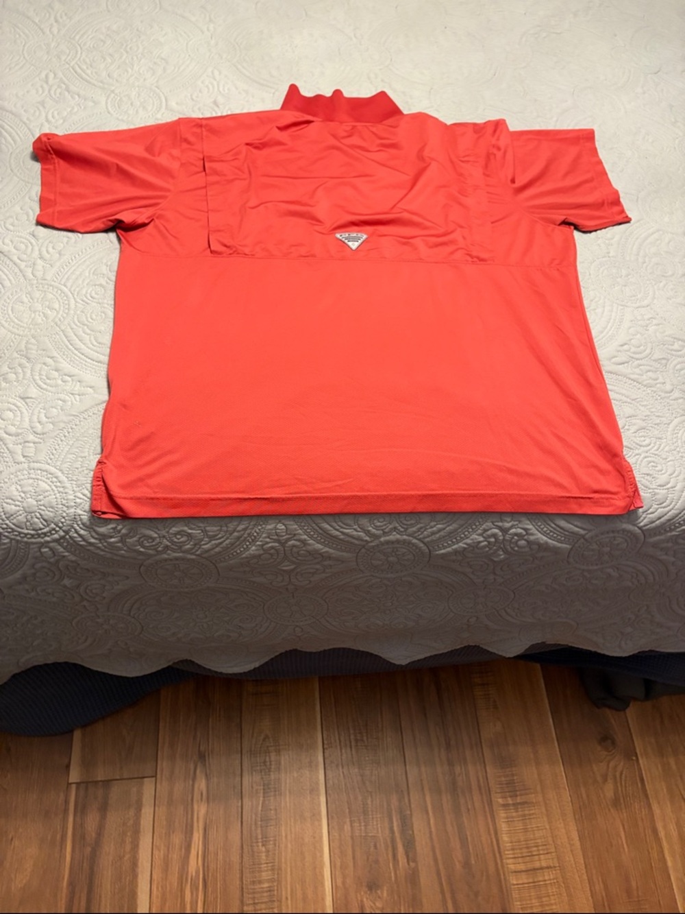 Columbia Men's Coral/Red Short-Sleeve Performance Polo XL - Picture 5 of 6